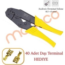 Maasco Yyt-11 Izolesiz Terminal Pabuc Sıkma 0,5-6 + pabuç hediye