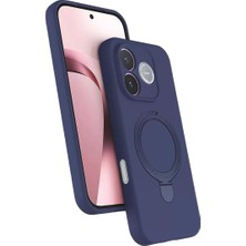 Mabelme Store Huawei Honor 600 Lite Regal Magsafe Standlı Kapak - Lacivert