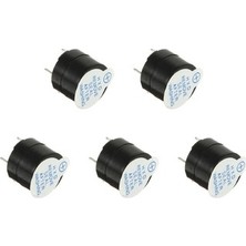 Gollum Teknoloji 5V Aktif Buzzer 12MM Sesli Uyarıcı Arduino Uyumlu - 5 Adet