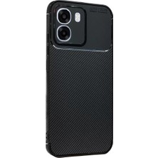 Mabelme Store Oppo Oppo A6T 5g Auto Focus Karbon Kapak - Siyah