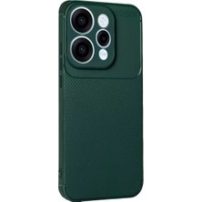 Mabelme Store Oppo Reno 15 Auto Focus Karbon Kapak - Koyu Yeşil