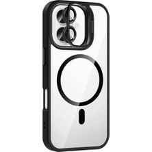 Mabelme Store Joko Apple Iphone 16 Plus Remim Lensli Magsafe Standlı Kapak - Siyah