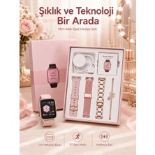 Astraltech Kadınlar Için Dokunmatik Ekran Akıllı Saat ve Gamer Kablosuz Bluetooth Kulaklık Anc Özelliği