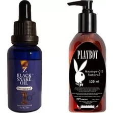 Mabelme Store Playboy Hintohu Black Snake Erkekler Için For Men - Playboy Masaj Yağı