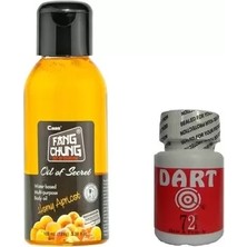 Mabelme Store Dart Hepsidahice Fang Chung Oil Of Secret 100ML Kayısı Aromalı Masaj Yağı + 30LU DART72 Erkeklere Özel
