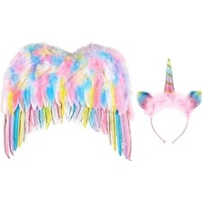 Souza Çocuk Unicorn Seti - Kanat ve Taç