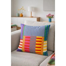 Decomia Home Modern Iskandinav Tufting Punch Nakışlı Keten Karışımlı Ikili Kırlent Kılıfı Salon Dekor (45X45 Cm)