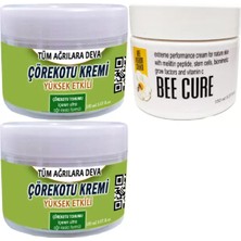Mabelme Store Çörek Otu Kremi 2 Adet 150 ml + Beecure Krem 150 ml / Teskin Krem Seti