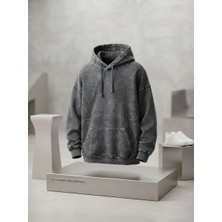 Coho Moda Kot Görünümlü Üç Iplik Kumaş Içi Yünlü Kışlık Sweatshirt