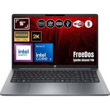 Hp Omnibook 3 16-BU0022NT Core 5 315 8gb Ddr5 1tb SSD 16" 2k IPS Freedos Notebook DX9T1EA_03