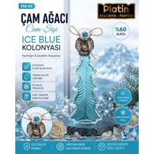 Platin Kolonyaları 350 Ml. Çam Ağacı Cam Şişe Ice Blue Kolonyası