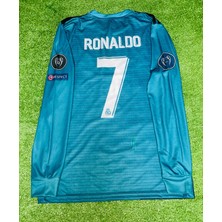 Mmt Spor R.e.a.l M.a.d.r.i.d Turkuaz Deplasman Ronaldo 2018 Cardif Ligi Yetişkin Iç Saha Şampiyonlar Ligi Uzun Kol F