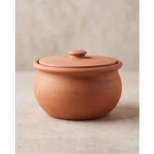 3 kg Şeffaf Sırlı Kapaklı Toprak Güveç, Yoğurt Güveç TERRAVASE737490, One Size