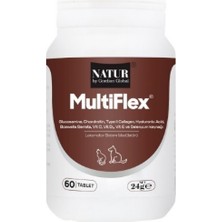 Natur Multiflex Kedi Köpek Glukozamin ve Eklem Sıvısı Destek Takviyesi 60 Tb