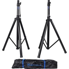 Kryon Pair Rockville Rves1 Ayarlanabilir Tripod Dj Pa Hoparlör Standları + Taşıma Çantası/evrensel