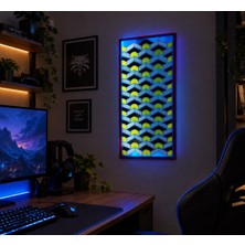 LED Işıklandırma Epoksi Duvar Panosu 3D 3 Boyutlu