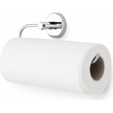 Kryon Iris Solo Havluluk, Krom Kaplama, Yapışkanlı ve Vidalı Montaj, 35 mm Oval Bantlı Rulo Havlu Askısı