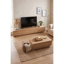 Robin Home Prime 200CM Tv Ünitesi Orta Sehpa 2'li Set Sepet
