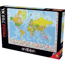 Kryon Puzzle - Dünya Siyasi Haritası / 700 Parça Puzzle, #2703