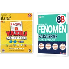 Tonguç Akademi 8. Sınıf Yazılı Denemeleri 1. Dönem 1 ve 2. Yazılı ve Fenomen Okul Yayınları 8. Sınıf Paragraf B Fenomen Soru Bankası