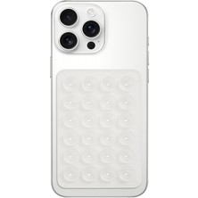 Kryon Telefon Arkasına Yapışan Silikon Vantuzlu Telefon Kılıfı Tutucu Araç Telefon Tutucu Ahtapot Vakumlu Telefon Tutucu (Şeffaf (Çift Taraflı))