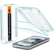 Kryon iPhone 16 Plus / 15 Plus ile Uyumlu Ekran Koruyucu Cam Kolay Kurulum Glas.tr Ez Fit (2 Adet) - AGL06883