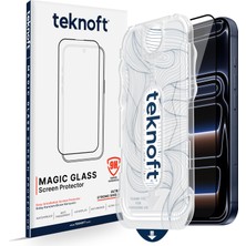 Kryon iPhone 17 Pro Max Için Kolay Kurulum Kitli Takılırken Camın Altında Kesinlikle Toz Bırakmayan Ekstra Güçlendirilmiş Tam Koruma Sağlayan Pürüzsüz Lazer Kesim Premium Ekran Koruyucu Kırılmaz Cam
