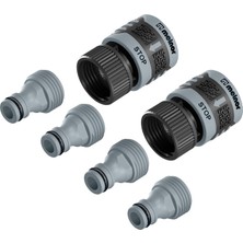 Kryon 65175AMZ 6 Parça Hızlı Bağlantı Seti Konnektör Paketi, Siyah, Mavi