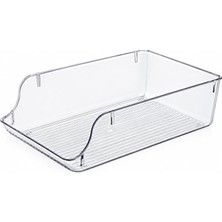 Kryon Şeffaf Içecek Buzdolabı ve Raf Düzenleyici Kutusu, Büyük 36X23,5X10 cm