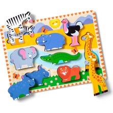 Kryon 13722 Ahşap Tombul Yapboz, Safari