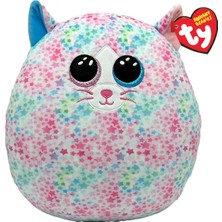 Kryon Squishy Beanies - Emma Çok Renkli Yıldız Kedi Yumuşak Peluş Yastık, Glitter Gözlüklü Peluş Yastık, Gençler ve Yaşlılar Için Hediye Fikri, Hepsi Toplanacak - 22 cm - T39264