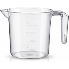 Kryon Lüks Tuvalet Banyo Maşrapa, Şeffaf, 1250 Ml, Ergonomik Su Kovası