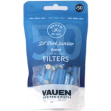 Kryon Dr. Perl Junior Blue 6mm. 50 Adet Aktif Karbon Pipo Filtresi