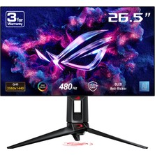 Kryon Rog Swift PG27AQDP 26.5 OLED Gaming 2k Freesync Premium 2560X1440 0.03MS 480hz Dp HDMI USB Vesa Hdr 400 Siyah, 99% Dcı-P3, 10BIT Monitör