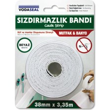 Kryon 53.01.007 Sızdırmaz Bant, Beyaz, 38MMX3.35M