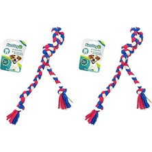 Kryon Düğümlü Diş Ipi Beyaz Mavi Kırmızı 42 cm (2 Paketi)
