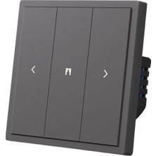 Kryon Wifi + Rf Perde Panjur Mekanik Tuşlu Akıllı Duvar Anahtarı - Gri (Tuya, Smart Life Uyumlu)