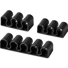 Kryon Kablo Tutucu, Koyu Gri, 3'lü Set
