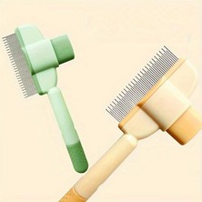 Kryon Kediler/köpekler Için Çift Amaçlı Pet Tarak - Uzun/kısa Tüy, Evcil Hayvan Bakım Tarağı, Modern Tasarımlı, Yüzen Dişler Fırça