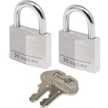 Kryon 9130EURT Anahtarlı 2'li Alüminyum Asma Kilit Seti, Gri, 3 x 5,2 x 1,6 cm
