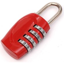 Kryon 4 Hane 25 mm Şifreli Sıfırlanabilir Dolap Bagaj Çanta Kilidi Asma Kilit CIN538KR