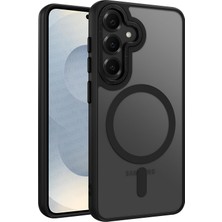 Kryon Samsung Galaxy S25 Için Symple Serisi Magsafe ile Uyumlu Metal Alaşım Lens Çerçeveli ve Metal Tuş Takımlı Ultra Güçlü Darbeye Dayanıklı Yumuşak Silikon Mat Kılıf
