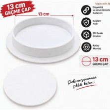 Kryon Beyaz Soba Bacası Kapatma Kapağı Sert Plastik Düz Model