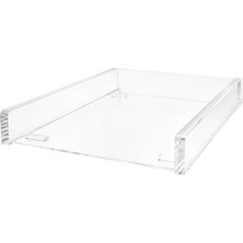 Kryon 608016 Akrilik Katlı Raf (Cristallic A4, Istiflenebilir) Şeffaf