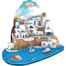 Kryon 3D Puzzle MC195H Santorini Adasi Yunanistan 1