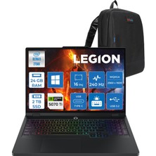 Lenovo Legion Pro 5 16IAX10H Intel Ultra 9 275HX Aı 24GB Ddr5 2tb SSD 12GB/RTX5070Tİ/140W 16"240Hz Wqxga (2560X1600) OLED 1100NITS WINDOWS11PRO Gaming Pc W83LU004ETRP05+ZETTAÇANTA