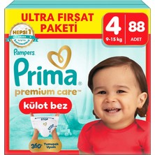 Kryon Premium Care Külot Bez Ultra Fırsat Paketi 4 Numara 88 Adet Bebek Bezi