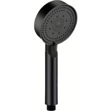 Kryon Turbo Duş Başlığı, Yüksek Basınçlı El Duşu, 5 Fonksiyonlu Duş Başlığı (Siyah)