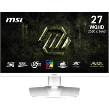Kryon 27 Mag 274QRFW E20, Gaming Monitör, Wqhd, 16:9, Flat, Rapid Ips, 200Hz, 0.5ms (Gtg Min.), Adaptive-Sync, Pivot, Beyaz