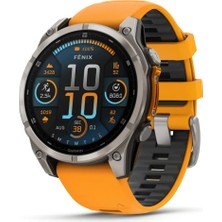 Kryon Fenix 8 47MM Amoled Titanyum Turuncu Akıllı Saat